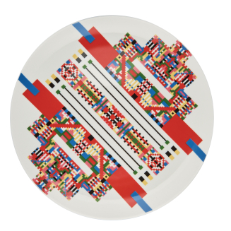 Alessi Holyhedrics dessert plate - 2