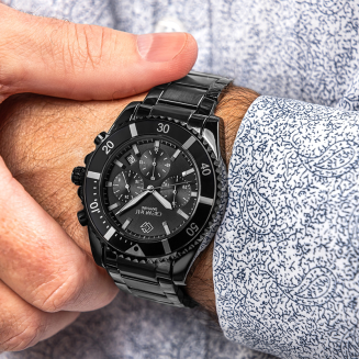 Zegarek Męski Giewont Chronograph Sapphire Czarny GW3970-B4 - 4
