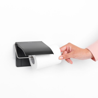 Wieszak na papier toaletowy Brabantia ReNew Matt Black - 6