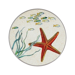 Rose&Tulipani | Podstawka okrągła z melaminy Sea Life rozgwiazda - 20 cm