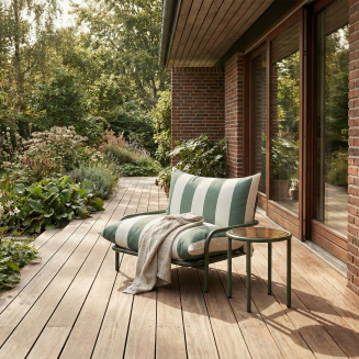 Stolik ogrodowy SACKit Mollis Side Table Renesse Olive ∅50 cm - 2