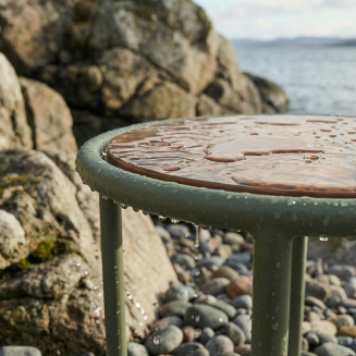 Stolik ogrodowy SACKit Mollis Side Table Renesse Olive ∅50 cm - 7