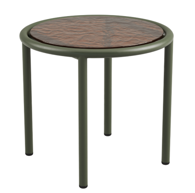 Stolik ogrodowy SACKit Mollis Side Table Renesse Olive ∅50 cm