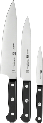 Zestaw 3 noży Zwilling Gourmet: Nóż do warzyw + Nóż do wędlin + Szefa | JESIENNA PROMOCJA