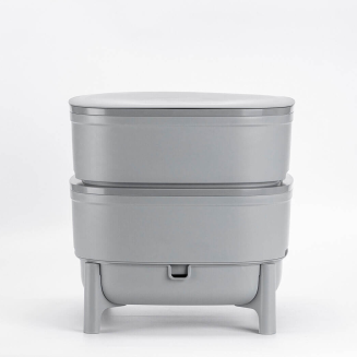 Kompostownik dla dżdżownic Plastia szary - 2