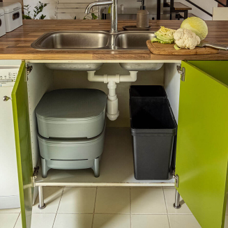 Kompostownik dla dżdżownic Urbalive szary - 9