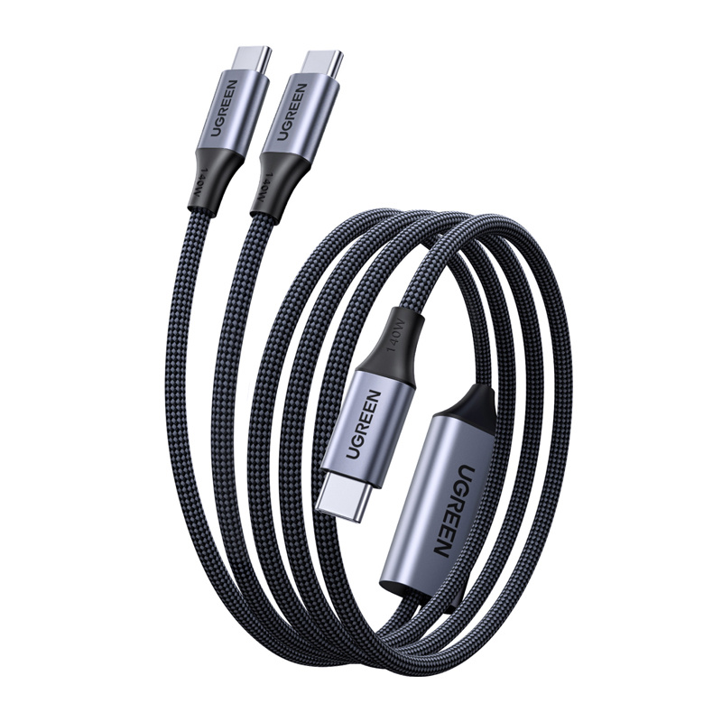  UGREEN L533 USB-C-2x USB-C cable 2m 140W