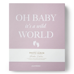 Fotoalbum Baby It's a Wild World różowy L | Printworks