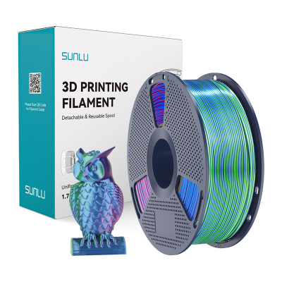 Filament SUNLU PLA+ Silk Tri-Color 1.75mm 1kg (blue-green-purple)