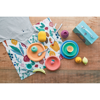 Zestaw stołowy dla dzieci Alessi Giro Kids pomarańczowy - 8