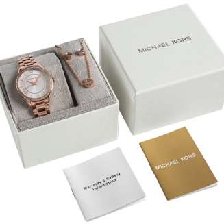 Zegarek Damski Michael Kors Lauryn + biżuteria MK4850SET + BOX - 8
