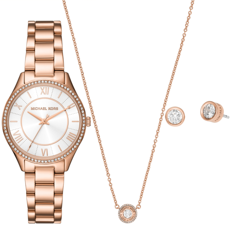 Zegarek Damski Michael Kors Lauryn + biżuteria MK4850SET + BOX