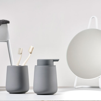  Zone Denmark Nova One Gull Grey Toothbrush Cup - 2