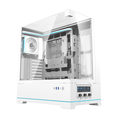  DARKFLASH DY450 Pro Computer Case + 1 Fan (White)