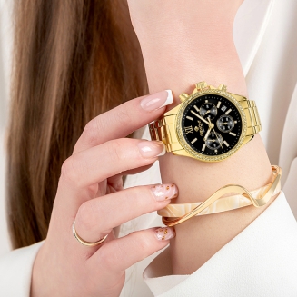 Zegarek Damski Giewont Sapphire Złoto Czarny GW3670-B3 - 4