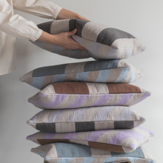 Poszewka na poduszkę Mette Ditmer ACROSS Blue & Sand 40×60 cm - 5