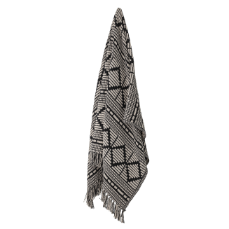Pled Bloomingville Gutte Black 130x160 cm - 5