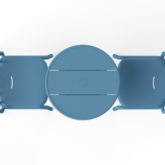 Fatboy Fred's Round Bistro Table Wave Blue - 4