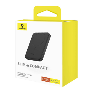 Powerbank BASEUS mini magnetyczny 5000mAh 20W USB-C (czarny) - 8