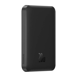 Magnetyczny mini powerbank Baseus 5000mAh, USB-C 20W (czarny) - 3