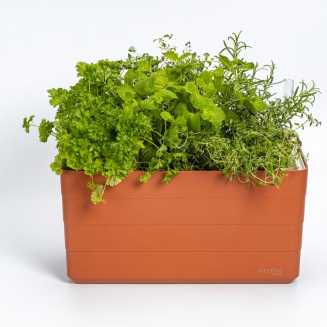 Donica samo-nawadniająca Urbalive Berberis szaro-brązowy 40x20 cm - 6