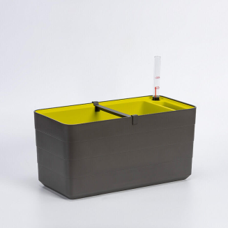 PLASTIA BERBERIS Donica samonawadniająca prostokątna 40x20 cm szaro-brązowy - 5