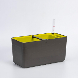 Donica samo-nawadniająca Urbalive Berberis szaro-brązowy 40x20 cm - 2