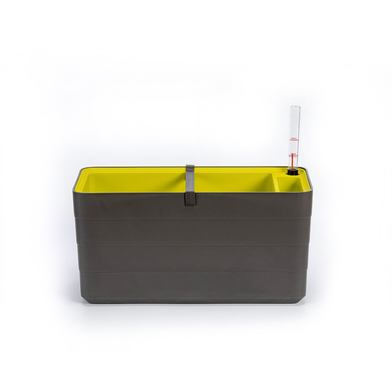 Donica samo-nawadniająca Urbalive Berberis szaro-brązowy 40x20 cm