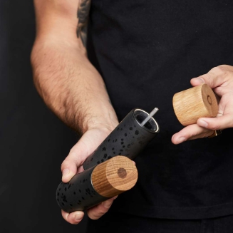 Zestaw młynków do soli i pieprzu Bitz Galaxy Black - 2