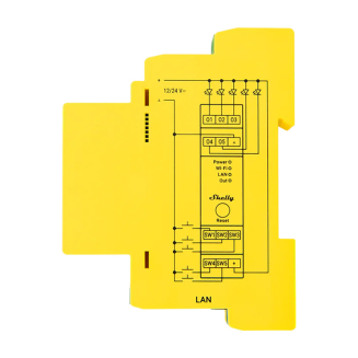 5-kanałowy Sterownik oświetlenia na szynę DIN Shelly RGBWW Pro WiFi - 4