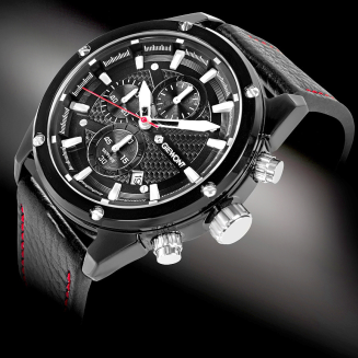 Zegarek Męski Giewont Chronograph Sapphire Czarny GW8810-A1 - 2