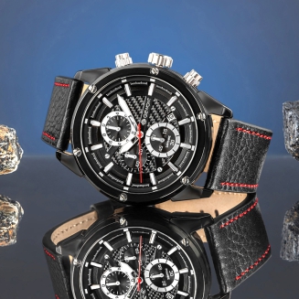 Zegarek Męski Giewont Chronograph Sapphire Czarny GW8810-A1 - 6