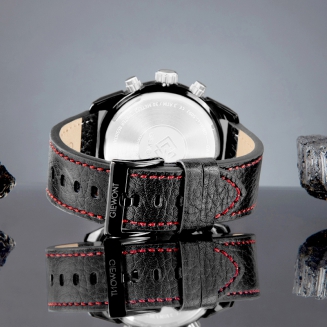 Zegarek Męski Giewont Chronograph Sapphire Czarny GW8810-A1 - 7