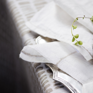 Obrus Lapuan Kankurit Kaarna white-linen 150x220 cm - 4