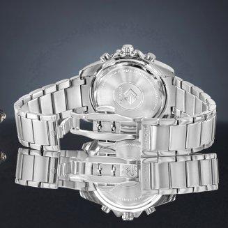 Zegarek Męski Giewont Chronograph Sapphire Srebrny GW3970-B2 - 6