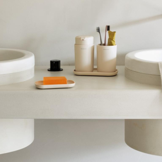Zestaw 3 akcesoriów łazienkowych Brabantia ReNew Soft Beige - 6