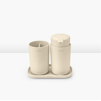 Zestaw 3 akcesoriów łazienkowych Brabantia ReNew Soft Beige - 4