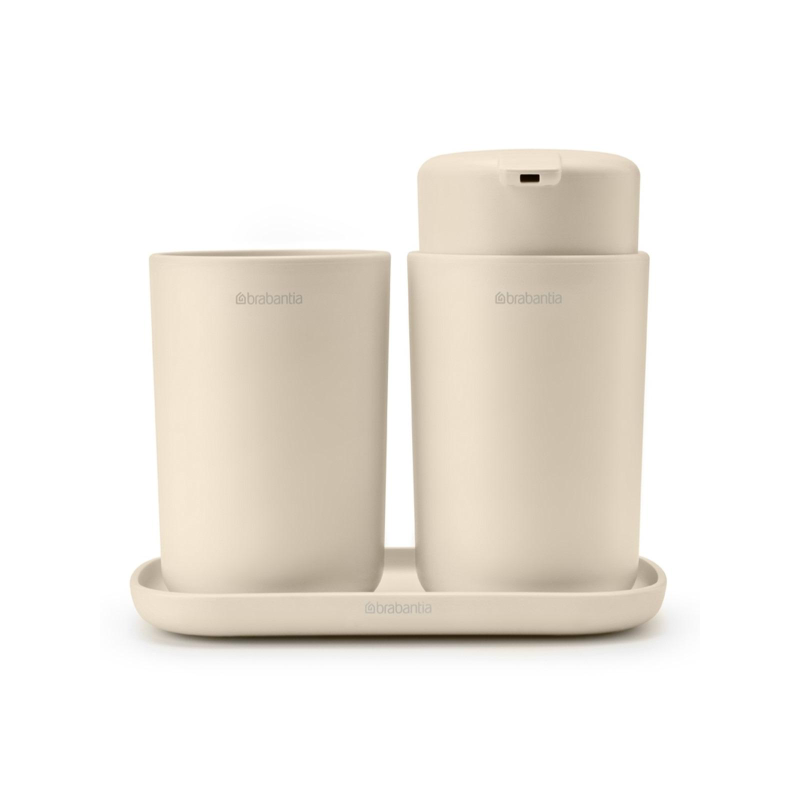 Zestaw 3 akcesoriów łazienkowych Brabantia ReNew Soft Beige