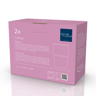 Szklanki do napojów Lyngby Glass Torino Pink 400 ml - 2 szt. - 6