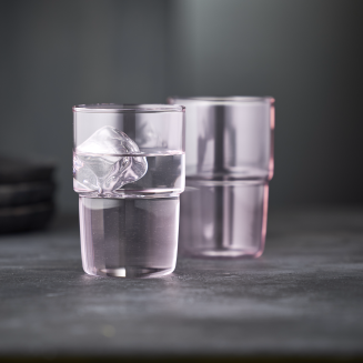 Szklanki do napojów Lyngby Glas Torino Pink 400 ml - 2 szt. - 2