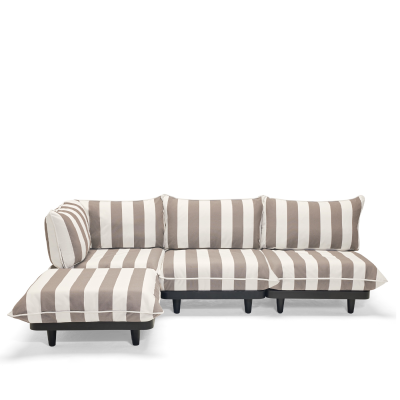 Sofa ogrodowa Fatboy Paletti Set Large Stripe Cacao