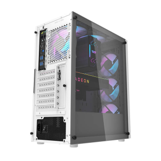 Obudowa komputerowa DARKFLASH DK351 + 4 wentylatory RGB (biała) - 2
