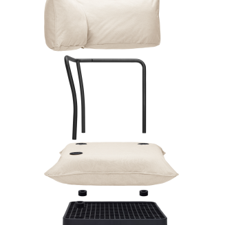 Narożnik ogrodowy Fatboy Paletti Corner Seat Sahara - 2