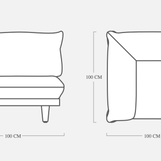  Fatboy Paletti Corner Seat Sahara garden sofa - 3