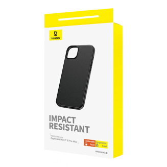 Etui BASEUS Fauxther Series do iPhone 15 Pro Max (czarne) - 4