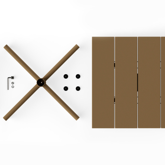 Stolik ogrodowy Fatboy Fred's Square Bistro Table Mochaccino - 4