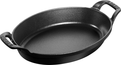 Owalne naczynie do pieczenia i zapiekania Staub - 1 ltr, Czarny | BESTSELLER
