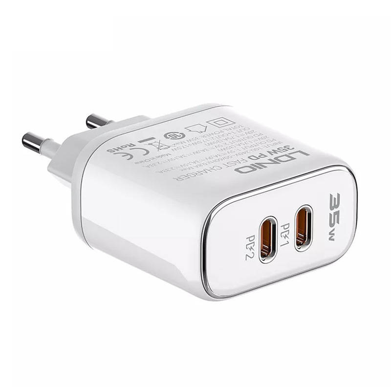 Ładowarka sieciowa LDNIO A2528M 35W + USB-C-Lightning