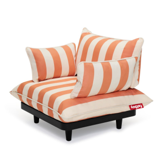 Fotel ogrodowy Fatboy Paletti Lounge Chair Stripe Orange Creme - 2