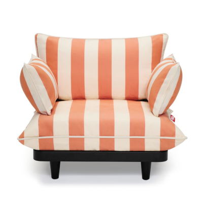 Fotel ogrodowy Fatboy Paletti Lounge Chair Stripe Orange Creme